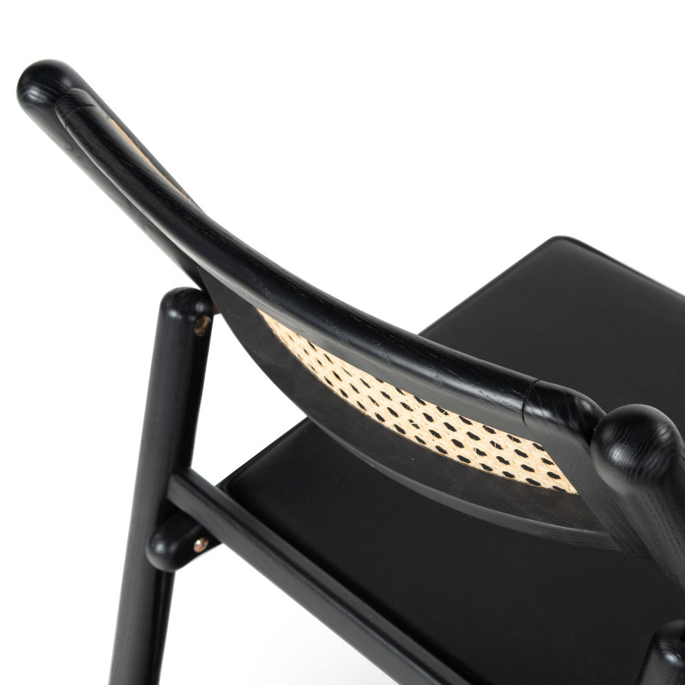 Safavieh Couture Shaylie Folding Dining Chair, Black