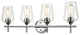 Ashford Collection 4 Light 31" Chrome Bathroom Vanity Light