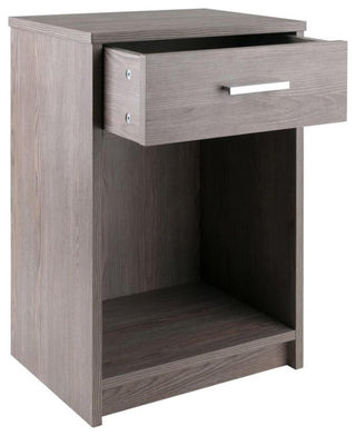 Rennick Accent Table, Nightstand, Ash Gray