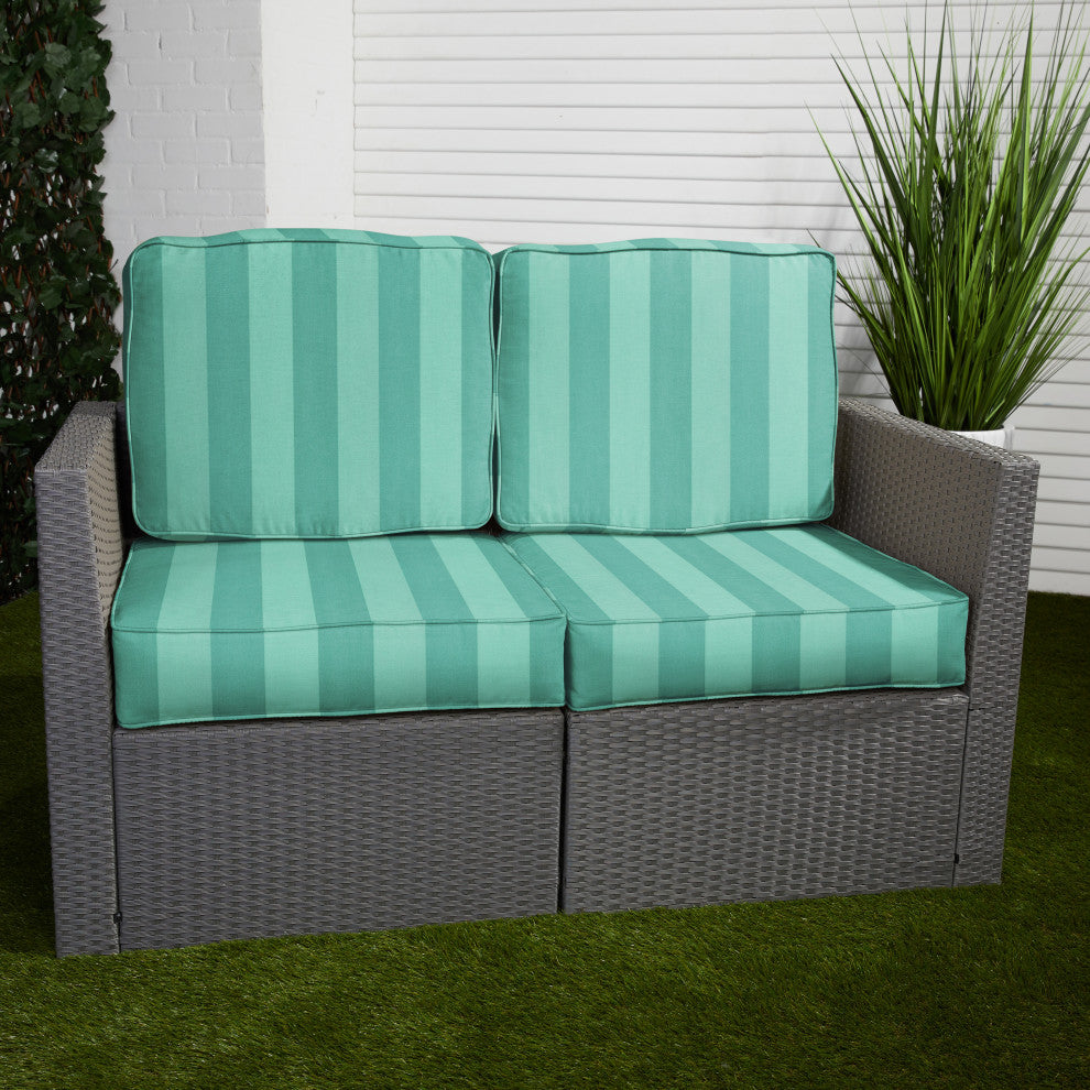 Sorra Home Preview Lagoon Deep Seating Loveseat Cushion Set, 25"x23"x5"