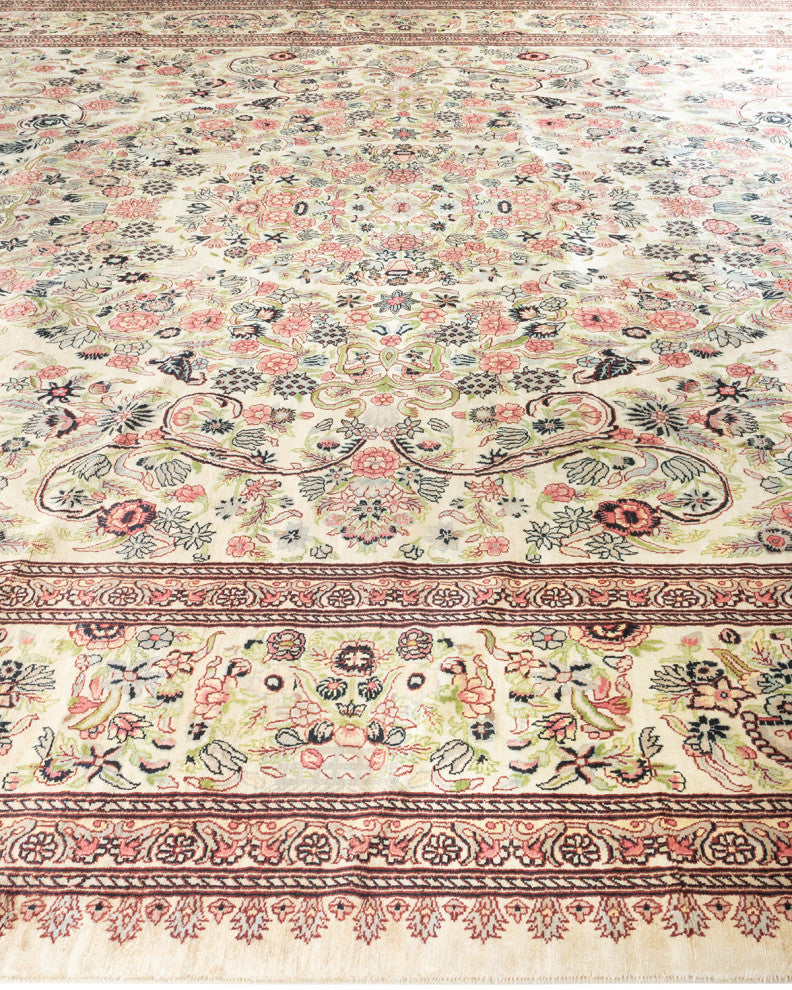 Mogul, One-of-a-Kind Hand-Knotted Area Rug Ivory, 12' 0" x 18' 7"