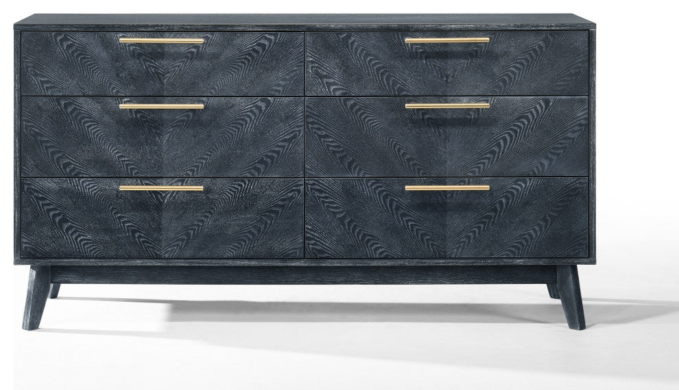 Modrest Diana Modern Grey Ash Bedroom Set, Queen