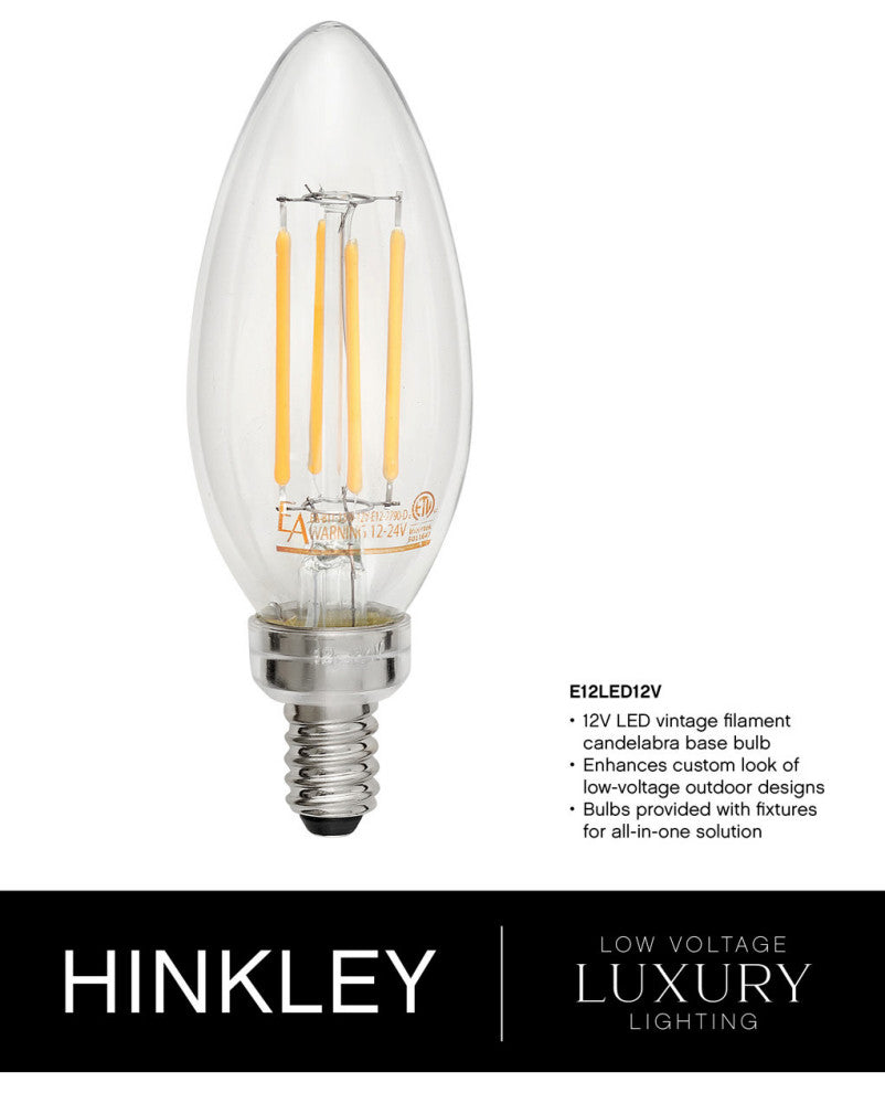Hinkley Lighting 20017-LV Weymouth 12v 10.5w 3 Light 20" Tall - Black