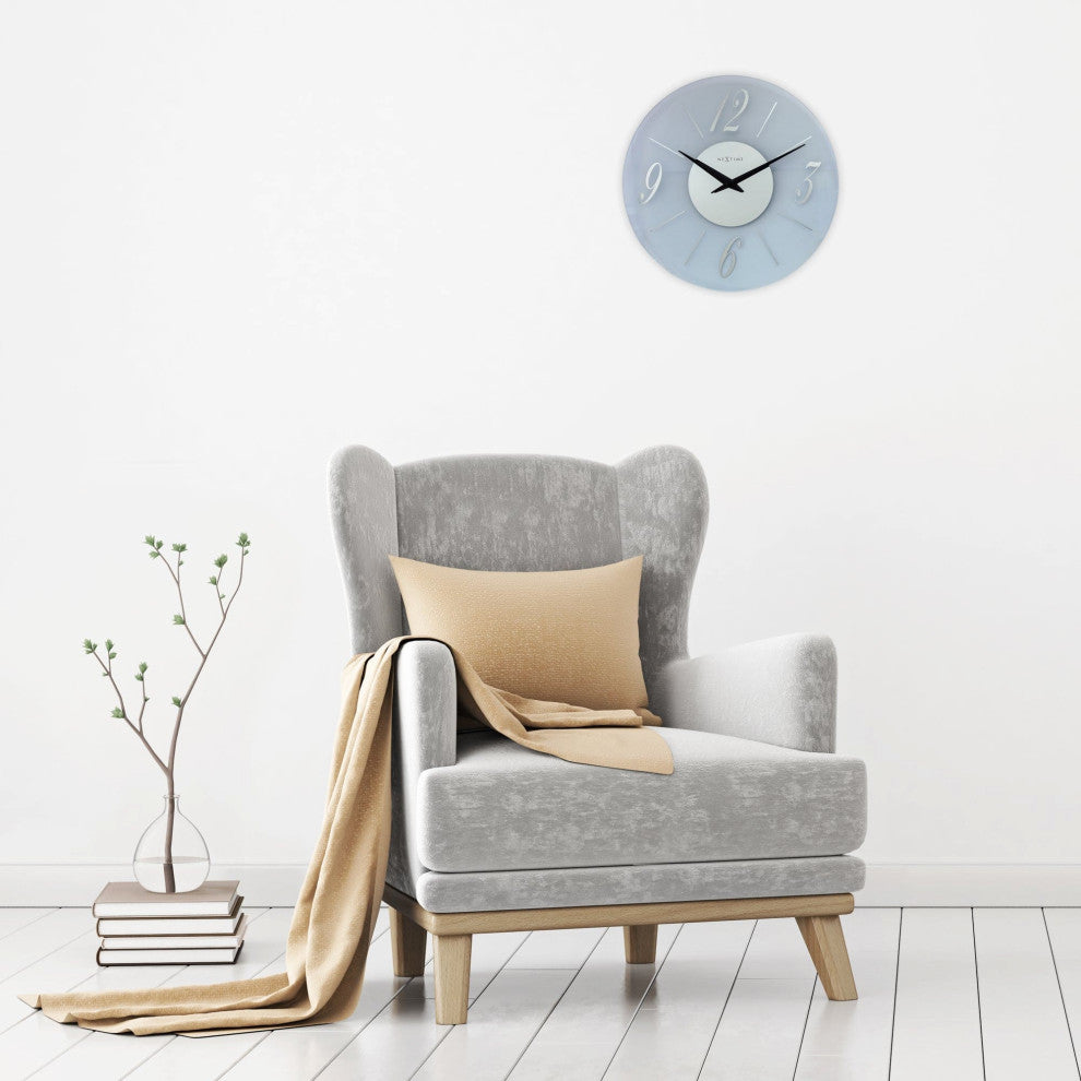 Dali, Frosted Glass Wall Clock, Round