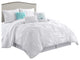 Erasmus 7-Piece Comforter Set, White, Queen