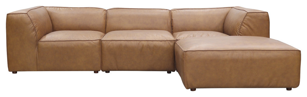 Form Lounge Modular Sectional Sonoran Tan Leather, Brown