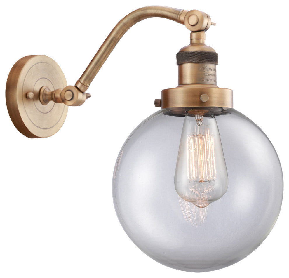 INNOVATIONS LIGHTING 515-1W-BB-G202-8-LED Large Beacon 1 Light Sconce
