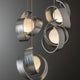 Riza 5-Light Pendant Sterling Opal Glass Standard