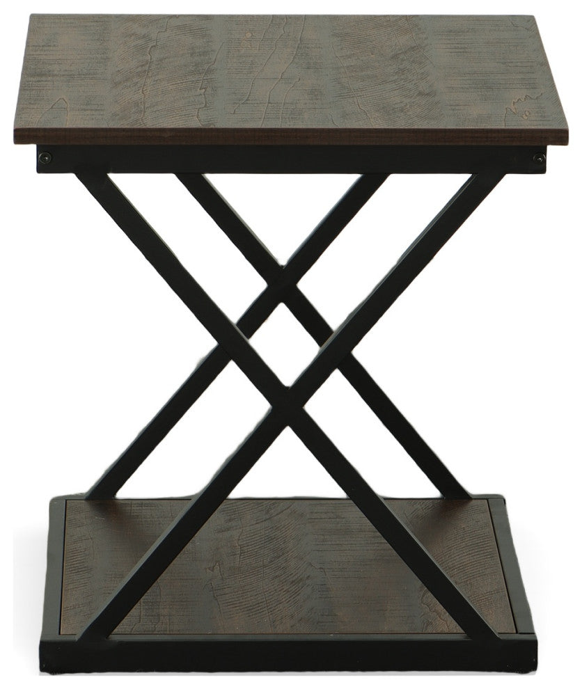 Stella Side Table, Elm/Black