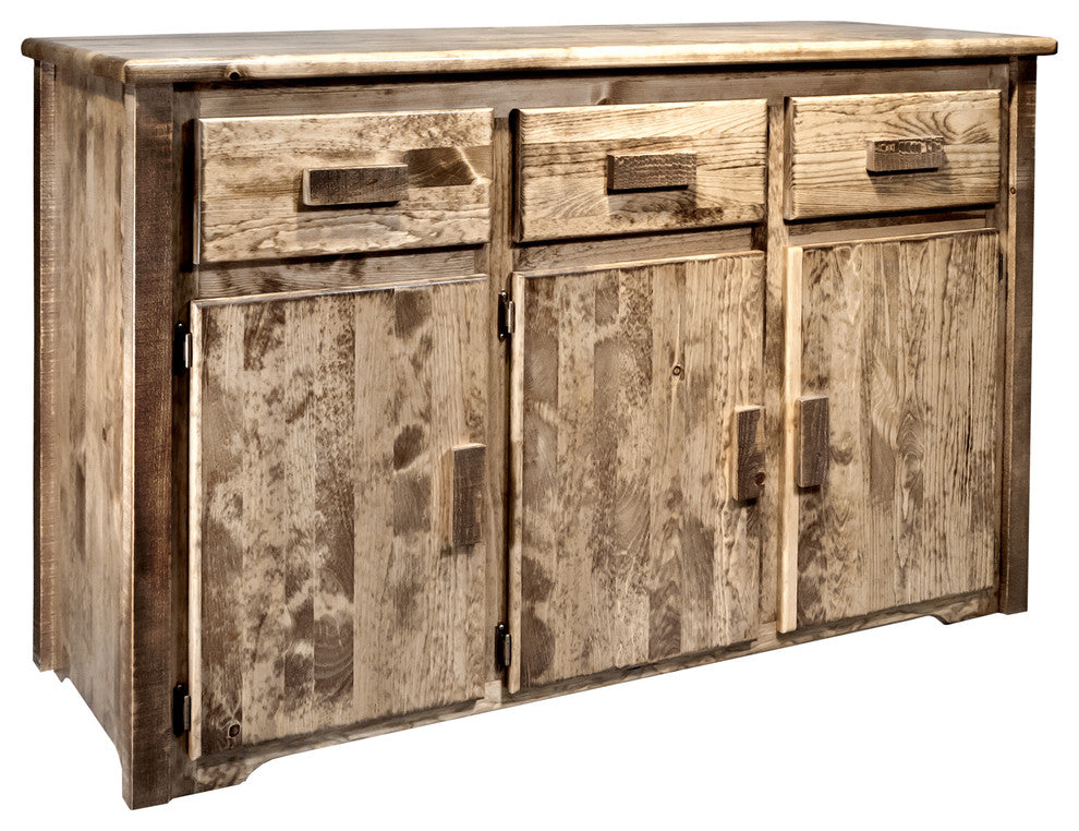 Homestead Collection Sideboard, Stain and Clear Lacquer Finish