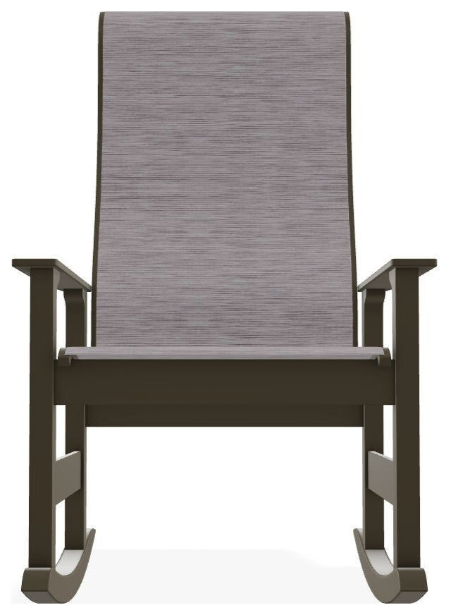 Leeward Sling Outdoor Supreme Rocker, Fossil/Beachwood