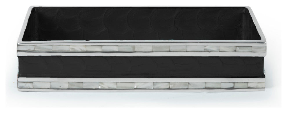 Classic 9" Guest Towel Tray, Caviar