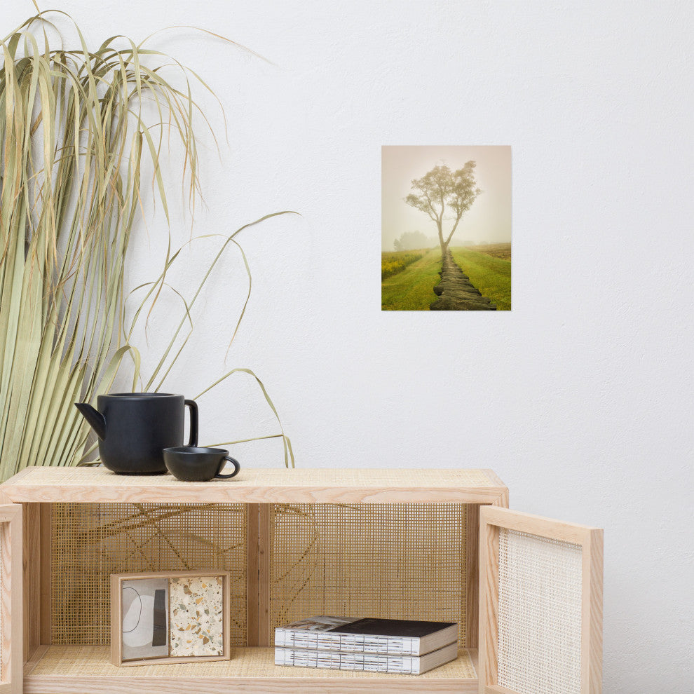 Wall Art Print Landscape Photograph Calming Morning Rural Unframed, 11" X 14"