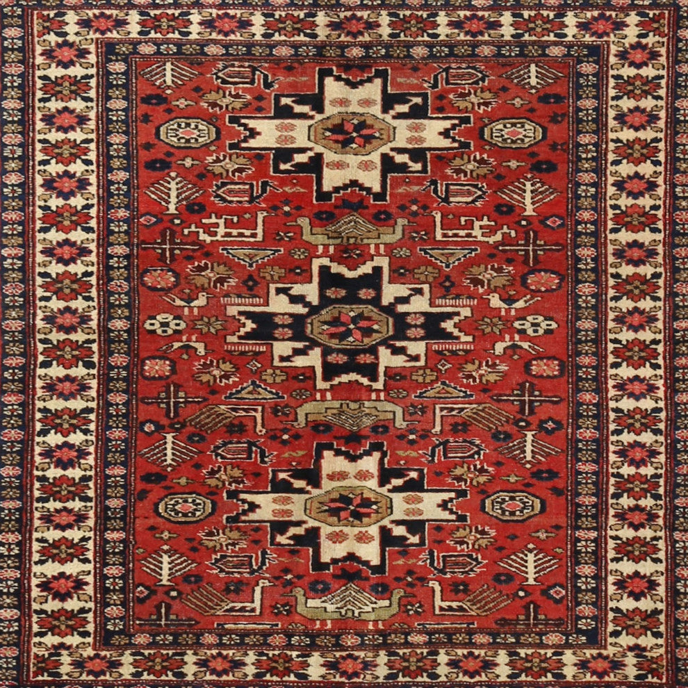 Ahgly Company Indoor Square Traditional Area Rugs, 6' Square