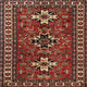 Ahgly Company Indoor Square Traditional Area Rugs, 6' Square