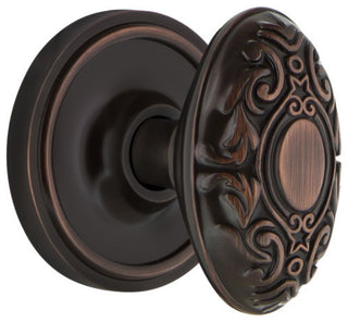 Classic Rosette Passage Victorian Knob, Timeless Bronze