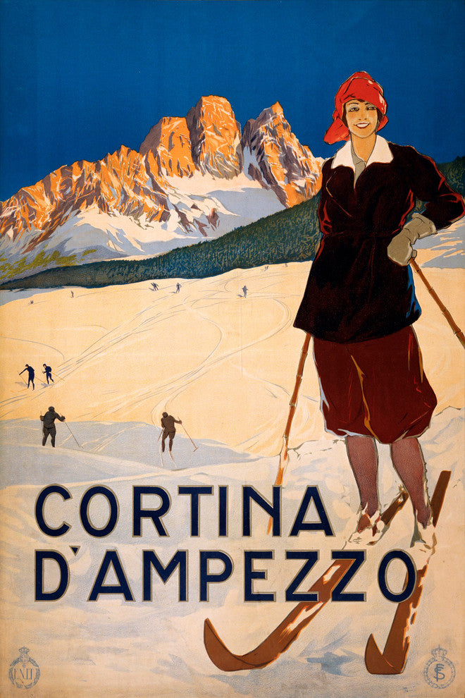 "Cortina D'Ampezzo" Painting Print on Wrapped Canvas, 40"x60"