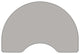48"x96" Kidney Gray HP Laminate Activity Table, Height Adjustable Short Legs