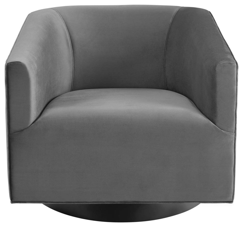 Twist Accent Lounge Performance Velvet Swivel Chair