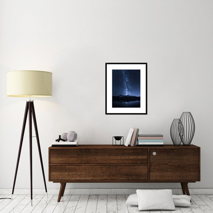 "Galaxies Reflection" Framed Digital Print by Toby Harriman, 24"x30"