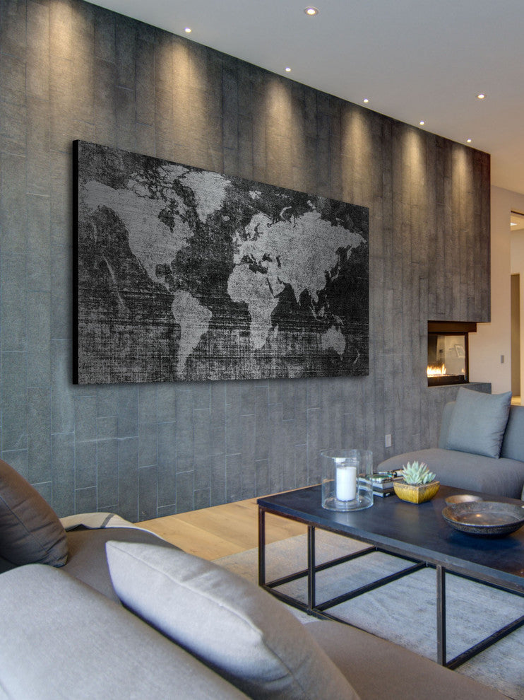 "Lost in the World 2" Painting Print on Brushed Aluminum, 24x12
