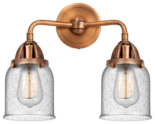 Small Bell Bath Vanity Light, Antique Copper, Seedy, Seedy