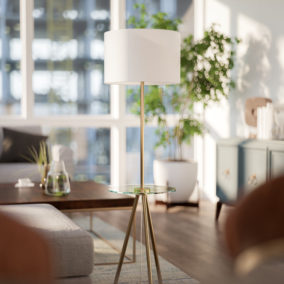 Kenroy 35342AB 1-Light Floor Lamp, Nash