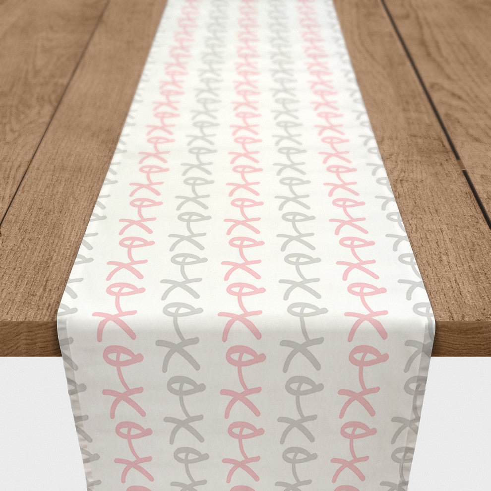 XOXO Pattern 16x90 Cotton Table Runner