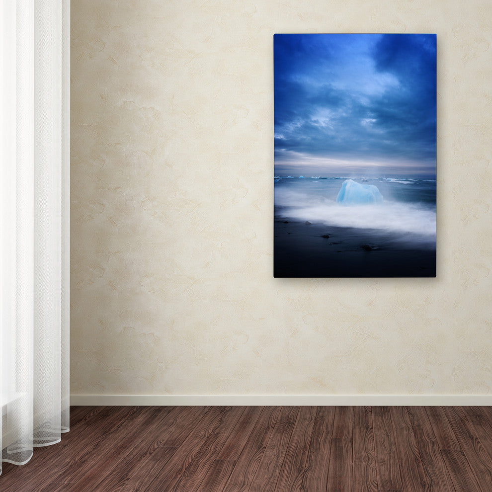 Philippe Sainte-Laudy 'Black Beach' Canvas Art