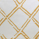 Normandy Gold Printed Faux Linen Sheer Fabric Sample, 4Wx4L