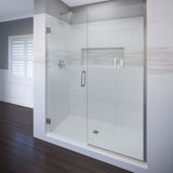 Basco CELA-935-46-76XP Celesta 76"H x 46"W Pivot Frameless Shower - Brushed