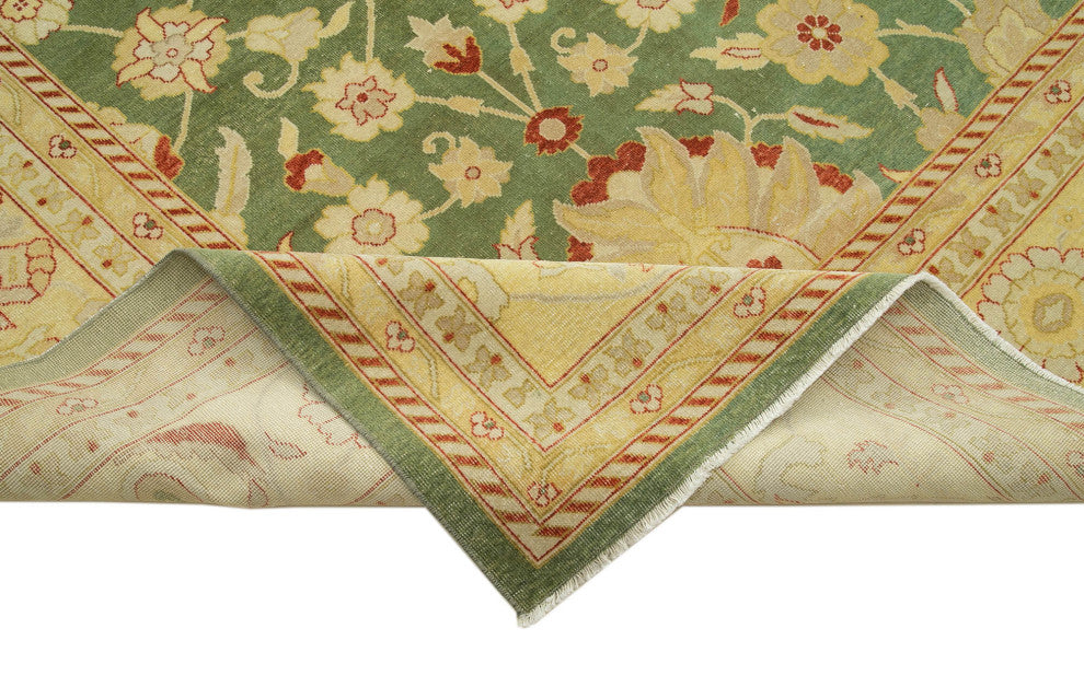 Rug N Carpet - Handmade Oriental 12' 2" x 17' 10" Oversize Oushak Area Rug