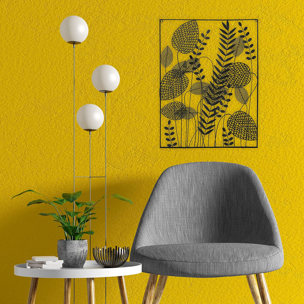 Abstract Meadow Flowers Wall Decor, 31.5 Inches