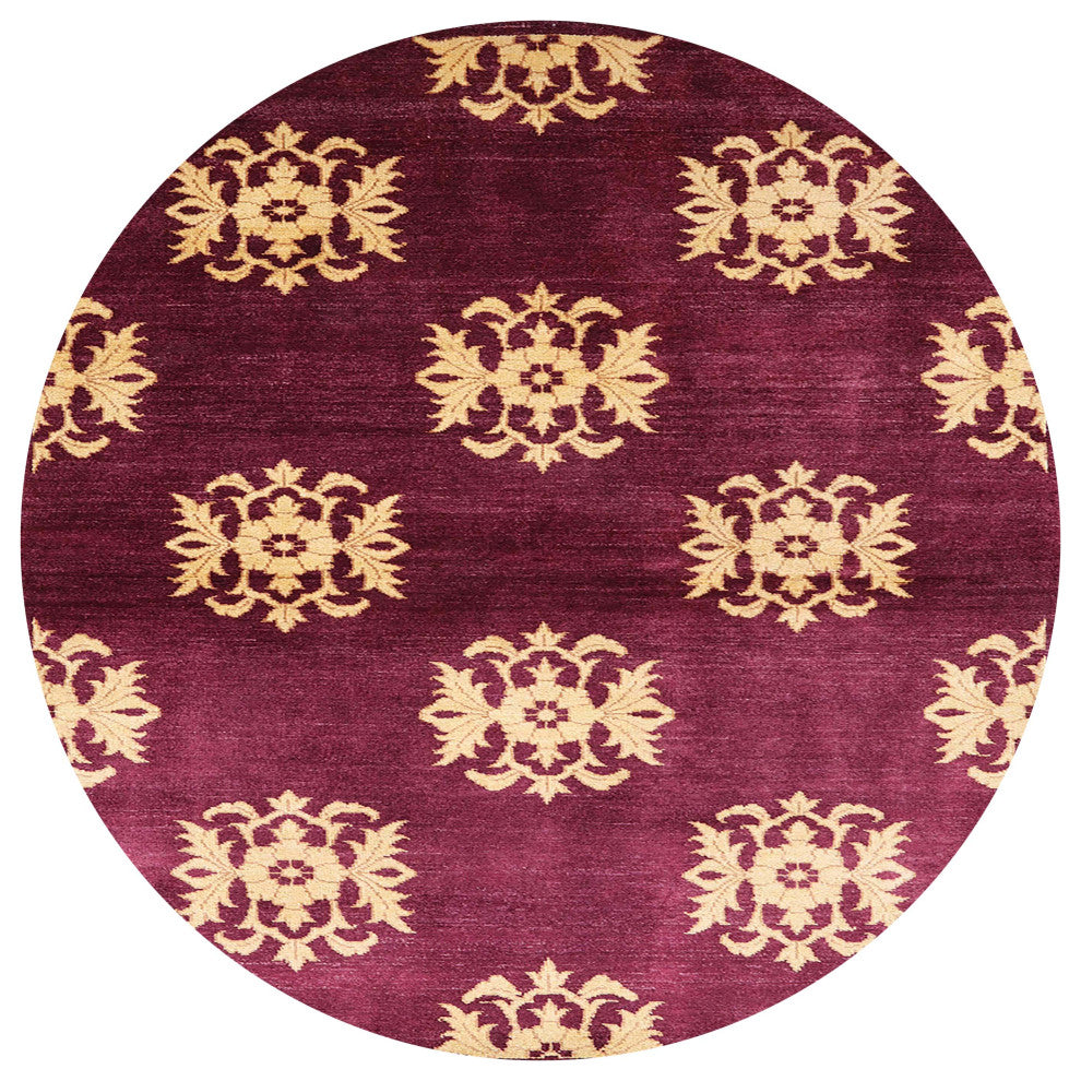 Ahgly Company Indoor Round Mid-Century Modern Area Rugs, 5' Round