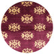 Ahgly Company Indoor Round Mid-Century Modern Area Rugs, 5' Round
