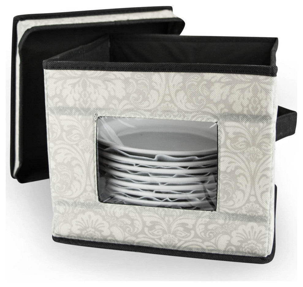 Dish Storage Salad Plate Damask