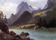 Albert Bierstadt Rocky Mountain, Gallery Wrapped Canvas Print, 18"x27"