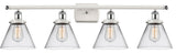 Innovations 916-4W-WPC-G42 4-Light Bath Vanity Light, White, Polished Chrome