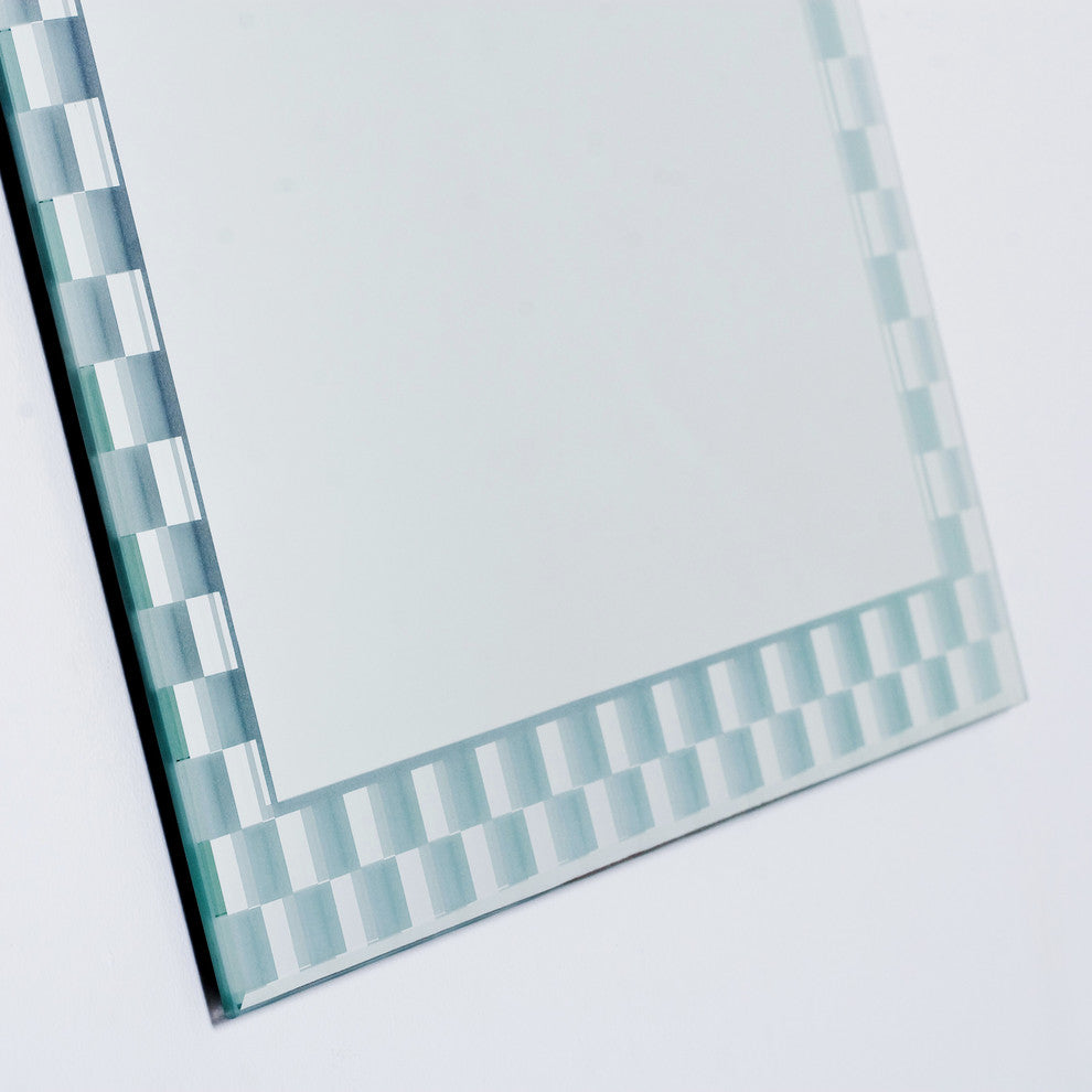 Frameless Checkmate Wall Mirror