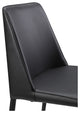 Nora Pu Dining Chair Black, Set of 2