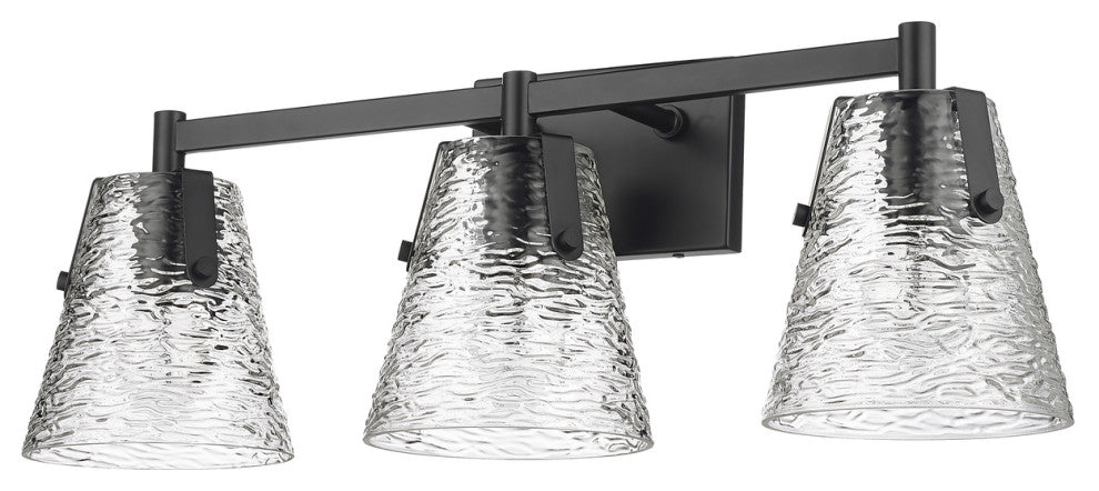 Z-LITE 3-Light Vanity, Matte Black
