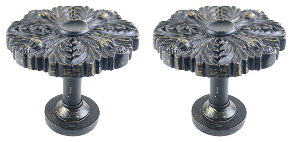 Urbanest Set of 2 Large Eve Drapery Medallion Holdback, Burnt Gold