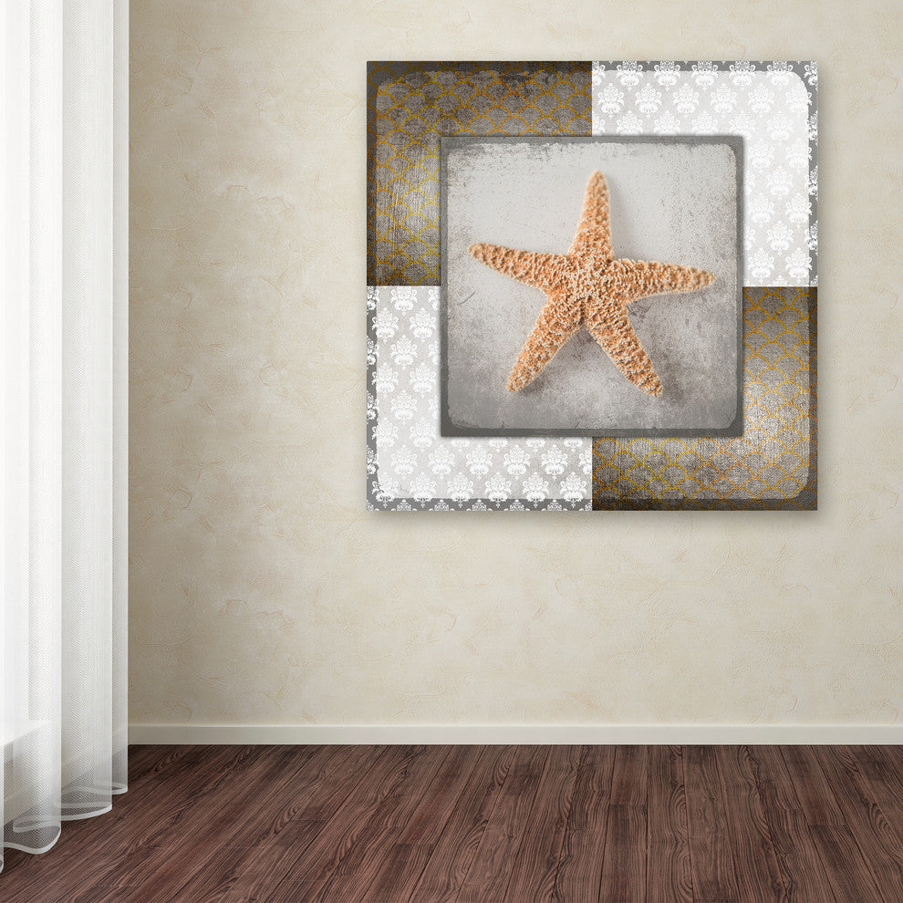 LightBoxJournal 'Vintage Nautical Star' Canvas Art, 35" x 35"
