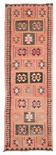 Vintage Turkish Kilim Runner 3' 3" x 9' 8", 39 in. x 116 in.