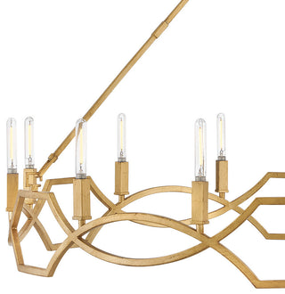 Hinkley Leona Large Chandelier, Distressed Brass