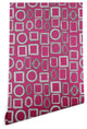 Deny Designs Sharon Turner Picture Frames Fuchsia Wallpaper, Pink, 2'x4'