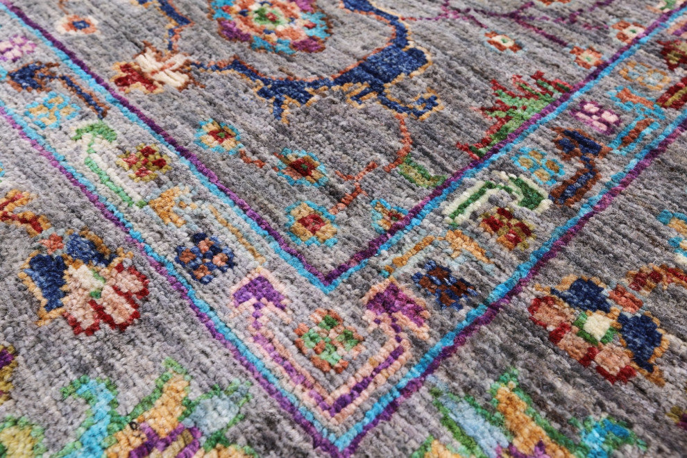 5' 1" X 6' 6" Persian Tabriz Handmade Wool Rug Q9630
