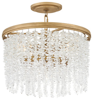 Fredrick Ramond Rubina Medium Convertible Semi-Flush Mount, Burnished Gold