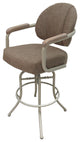 Swivel Tilt Metal Counter 26" or 30" Bar Stool - M-79, Basin Beige, Beige, 26"
