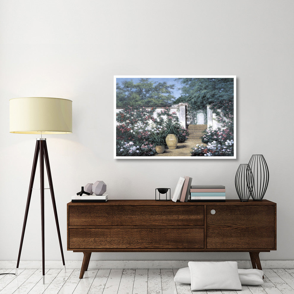 "Jardin de Fleur" Digital Paper Print by Diane Romanello, 50"x34"